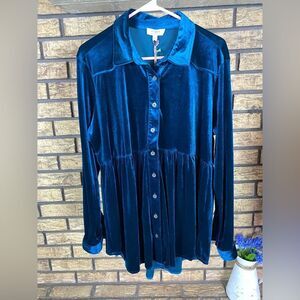 Umgee nwt‎ royal blue velvet dress